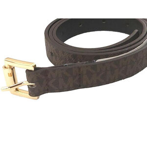 Michael Kors Monogram MK Logo Brown Belt Size XL